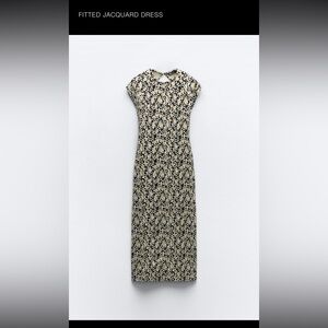 Zara fitted leopard dress - medium